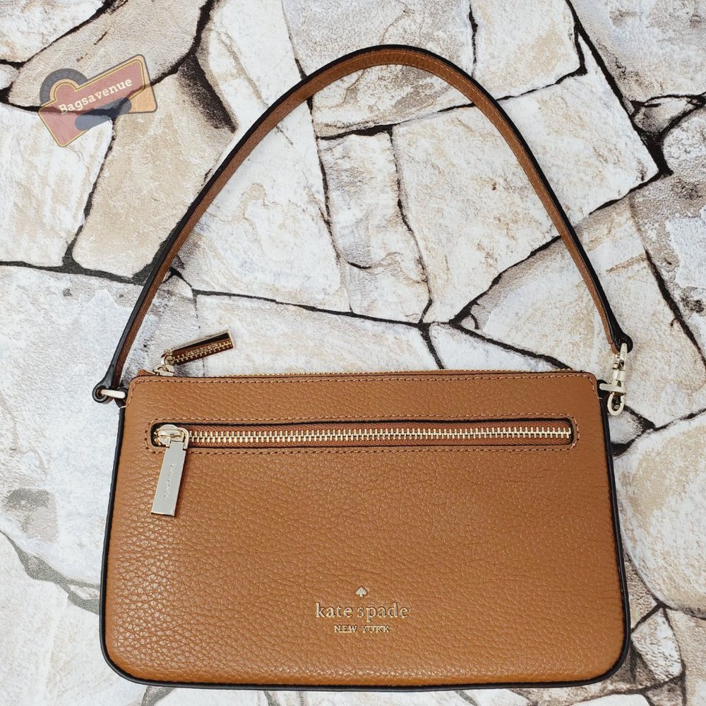 #bagsavenue fast ship  Leila Pebbled Leather Convertible Wristlet Kate Spade